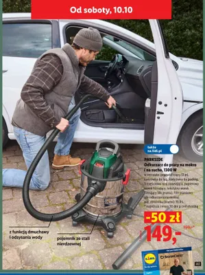 Odkurzacz do pracy na mokro i na sucho Parkside promocja w Lidl