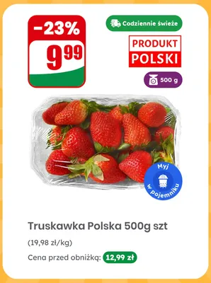 Truskawka polska promocja w Dino