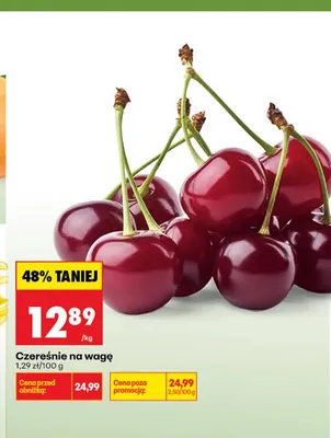 Czereśnie na wagę promocja w Biedronka