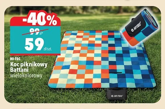 Koc piknikowy Battani Hi-Tec promocja w Biedronka