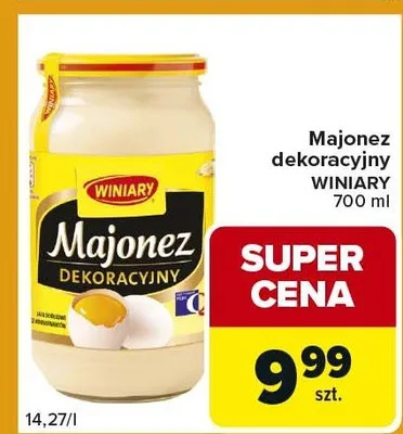 Majonez dekoracyjny Winiary promocja w Carrefour Express