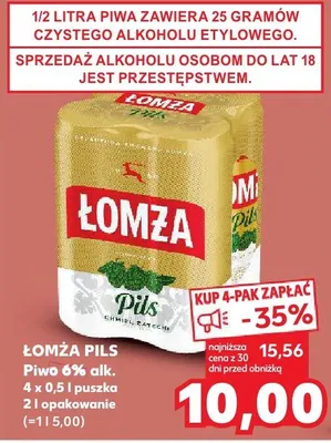 Piwo 8% alk. 4-pak promocja w Kaufland