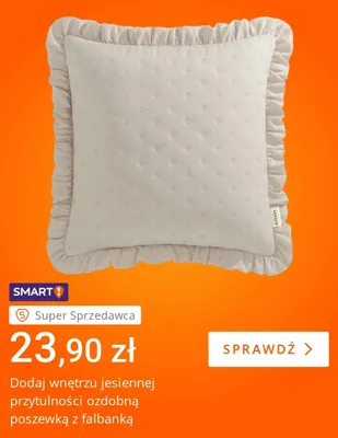 Ozdobna poszewka z falbanką Room99 promocja w Allegro