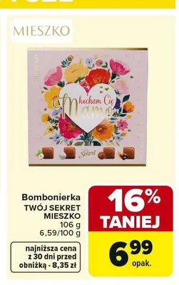 Bombonierka Twój Sekret Mieszko 106g promocja w Carrefour Market