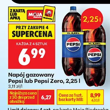 Napój gazowany Pepsi promocja w Biedronka