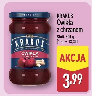 Ćwikła z chrzanem promocja w Aldi