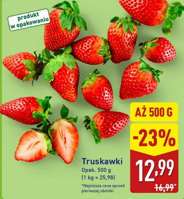 Truskawki promocja w Aldi