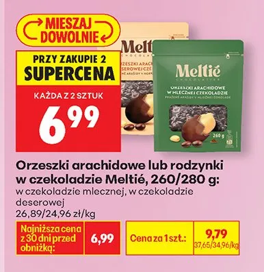 Orzechy arachidowe w czekoladzie mlecznej promocja w Biedronka