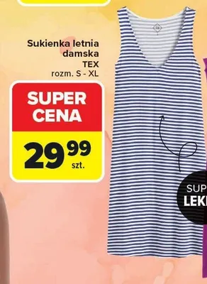 Sukienka letnia damska TEX rozm. S - XL promocja w Carrefour
