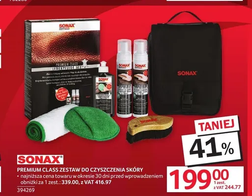 Zestaw do czyszczenia skóry SONAX Premium Class promocja w Selgros