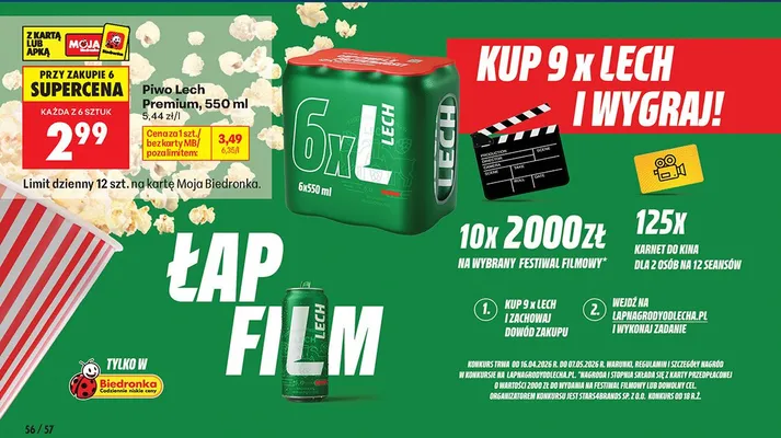 Piwo Lech Premium promocja w Biedronka