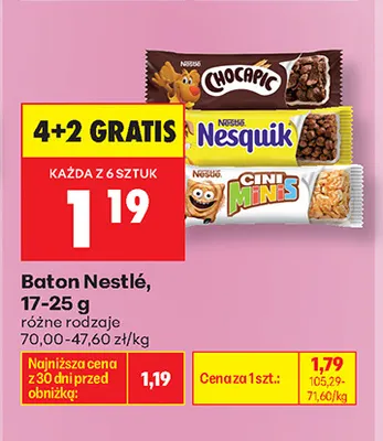 Baton Nestlé promocja w Biedronka