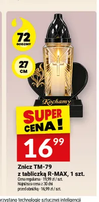 Znicz TM-79 z tabliczką R-MAX promocja w Twój Market