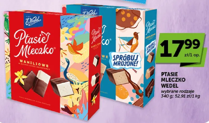 Ptasie Mleczko E.Wedel waniliowe promocja w ABC