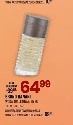 Woda toaletowa BRUNO BANANI promocja w Drogerie Natura