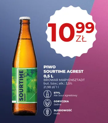 Piwo Sourtime Agrest Browar Maryensztadt promocja w Duży Ben