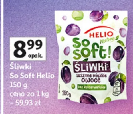 Śliwki So Soft Helio promocja w Auchan