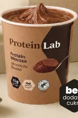 Mus proteinowy Protein Lab o smaku czekoladowym bez dodatku cukru promocja w Netto