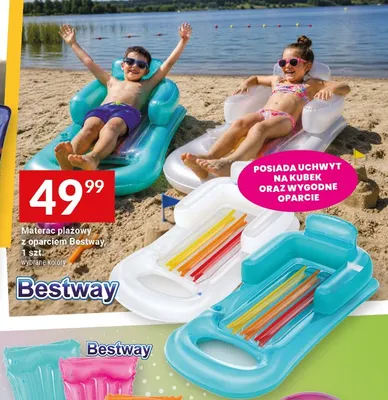 Materac plażowy z oparciem Bestway promocja w Twój Market