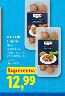 Klopsiki z pomidorami i serem mozzarella Italiamo promocja w Lidl