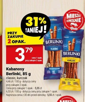 Kabanosy Berlinki promocja w Twój Market