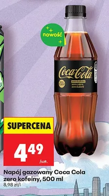 Napój gazowany Coca-Cola zero kofeiny promocja w Biedronka