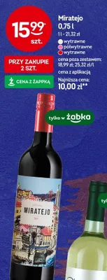 Wino Miratejo wytrawne promocja w Żabka