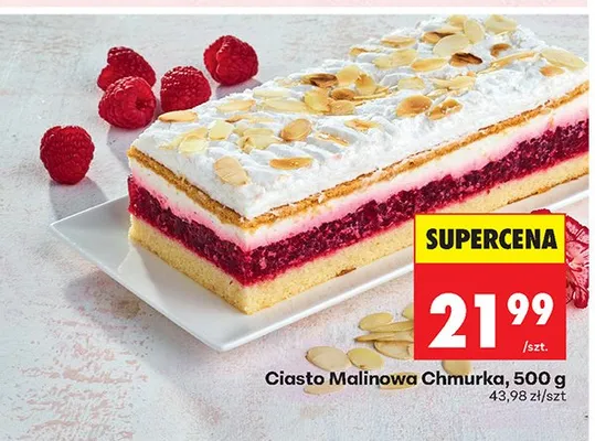 Ciasto Malinowa Chmurka promocja w Biedronka