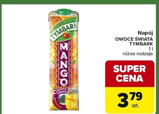 Napój różne rodzaje promocja w Carrefour Express