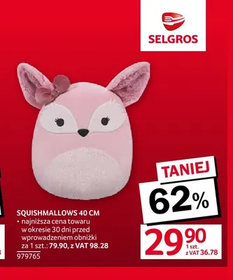 Maskotka Squishmallows 40 cm promocja w Selgros