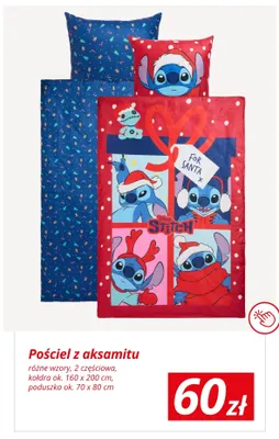 Pościel z aksamitu 2-częściowa 160x200 cm promocja w KiK