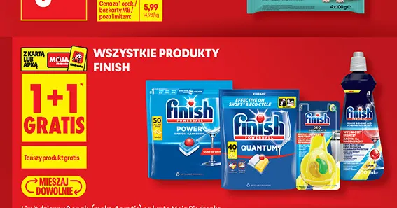Produkty Finish promocja w Biedronka