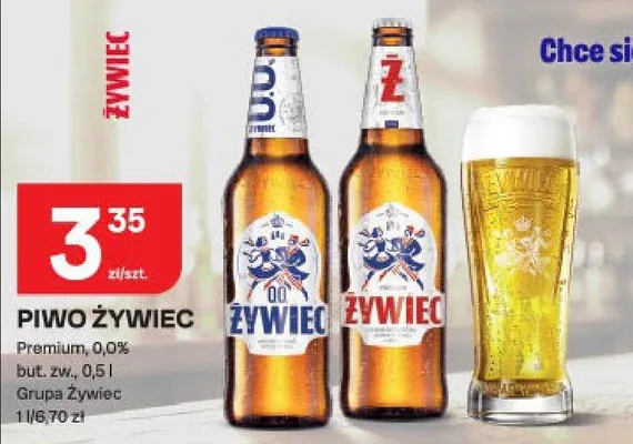 Piwo Żywiec Premium promocja w Chorten