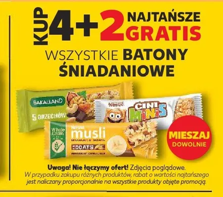 Batony śniadaniowe promocja w Kaufland