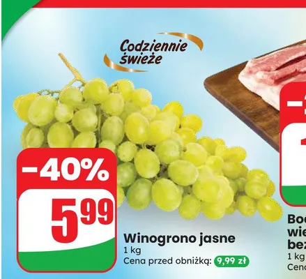 Winogrono jasne promocja w Dino