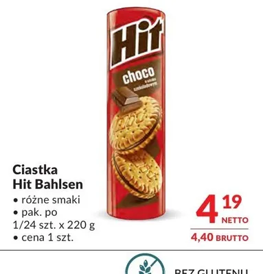Ciastka Hit Bahlsen Choco promocja w Makro