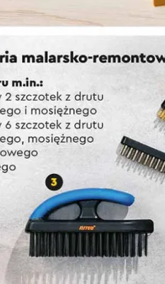 Akcesoria malarsko-remontowe - szczotka z drutu stalowego promocja w Biedronka