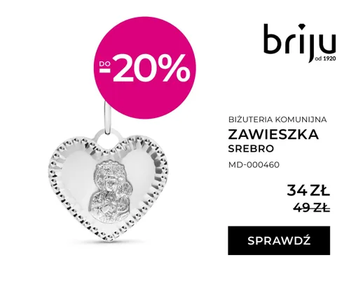 Zawieszka srebro promocja w Briju