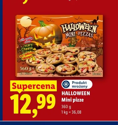 Mini pizze Halloween promocja w Lidl