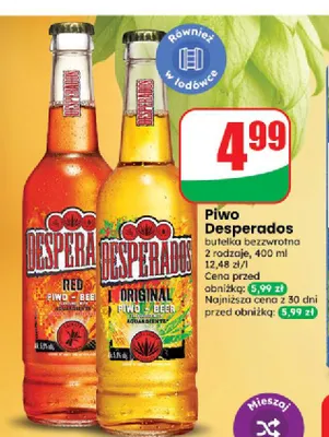 Piwo Desperados Red promocja w Dino