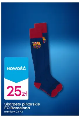 Skarpety piłkarskie FC Barcelona promocja w Pepco