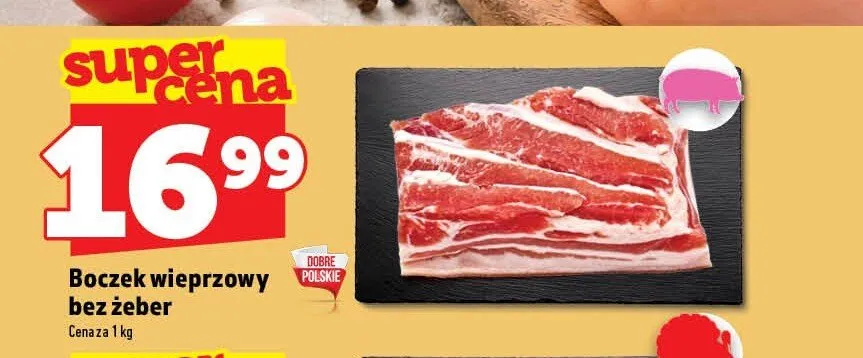 Boczek wieprzowy bez żeber promocja w TOPAZ