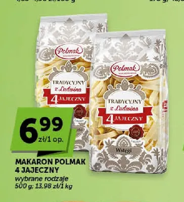 Makaron 4-jajeczny Tradycyjny z Ludwina wstęgi Polmak promocja w Groszek