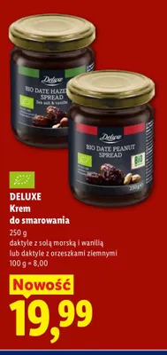 Krem do smarowania daktyle z solą morską i wanilią Deluxe promocja w Lidl