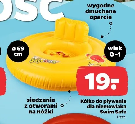 Kółko do pływania dla niemowlaka Bestway Swim Safe promocja w Netto