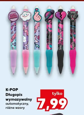 Długopis wymazywalny automatyczny K-POP promocja w Kaufland