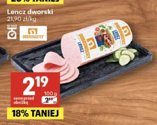 Lencz dworski Dobrowolscy promocja w Delikatesy Centrum