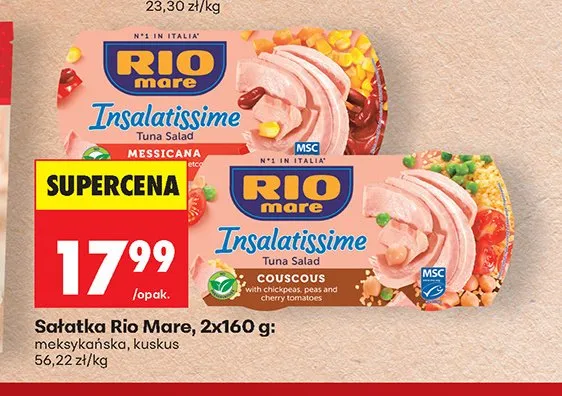 Sałatka Rio Mare kuskus promocja w Biedronka