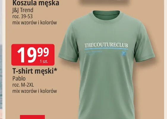 T-shirt męski Pablo promocja w Leclerc
