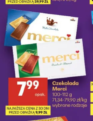 Czekolada Merci promocja w Delikatesy Centrum
